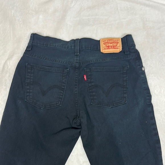 Levi's Black Straight Leg Jeans Classic Style - Picture 1 of 8